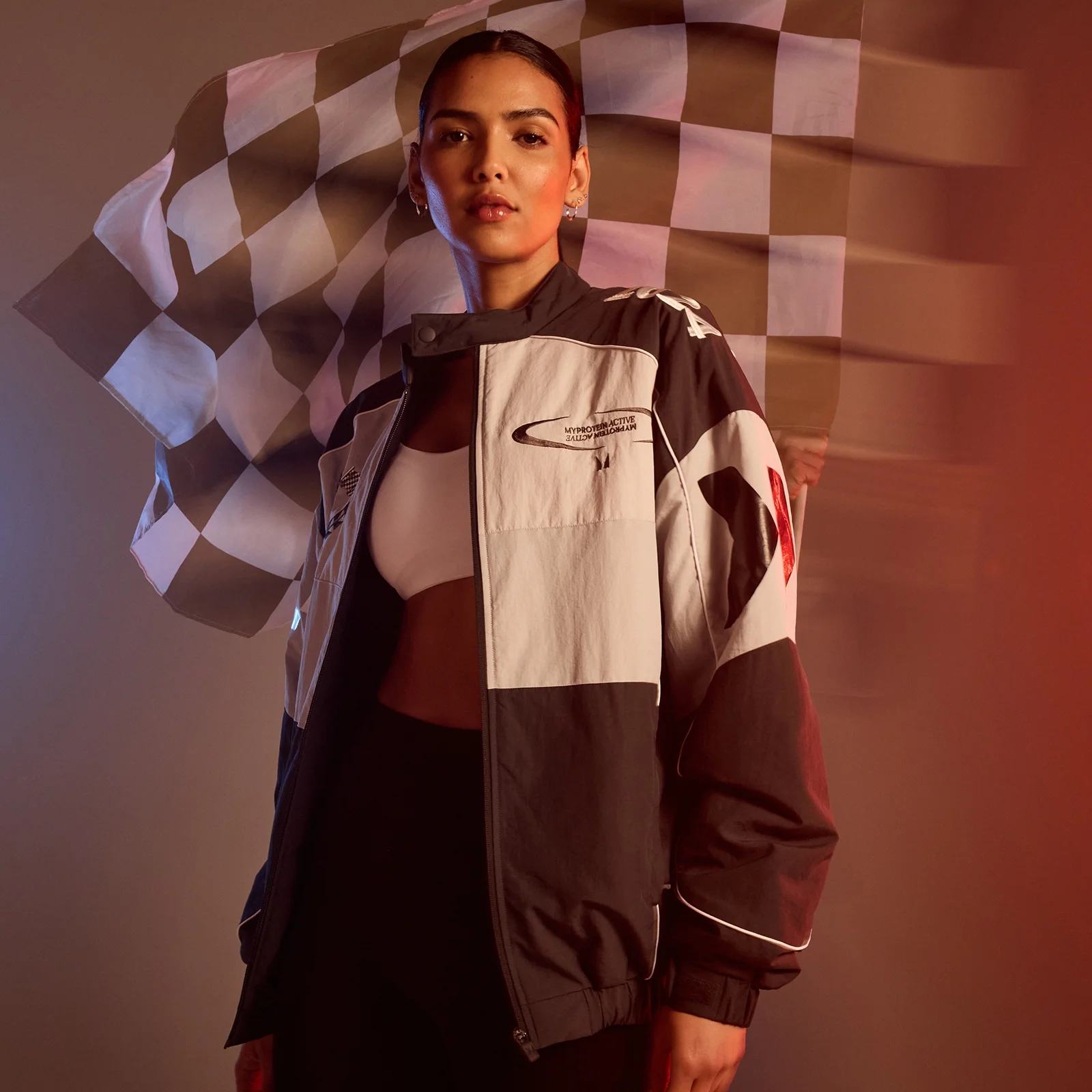 Damska kurtka bomberka MP Racing Bomber– czarna - S Obraz 1