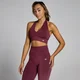 Damski bezszwowy stanik z dekoltem typu halter z kolekcji Tempo MP – Red Wine