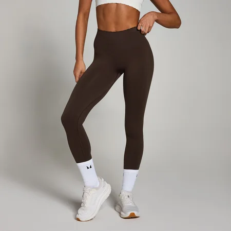 Damskie legginsy z kolekcji Tempo Ultra MP – Ground Coffee