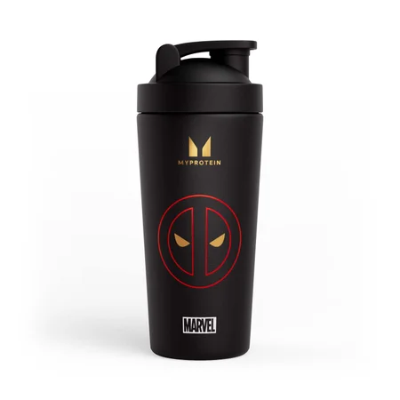 Shaker Myprotein Deadpool z metalu z recyklingu – czarny