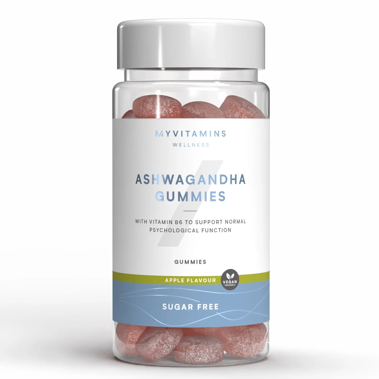 Żelki bez cukru z wyciągiem z witanii ospałej - 60gummies - Sugar Free Apple Obraz 1
