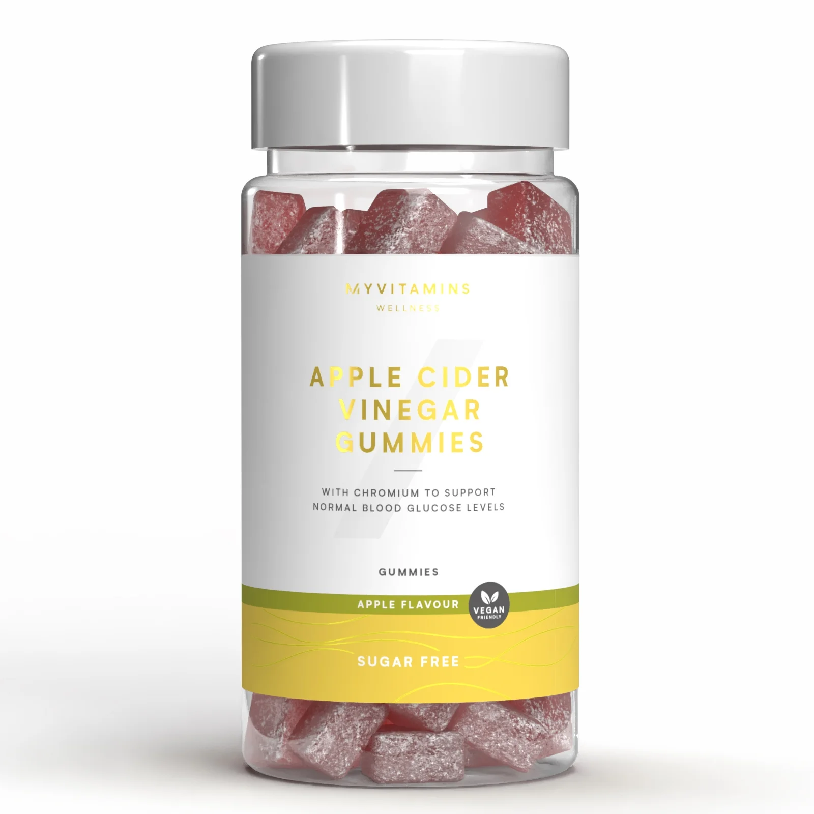 Żelki bez cukru z octem jabłkowym - 60gummies - Sugar Free Apple Obraz 1