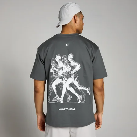 T-shirt do biegania z grafiką z kolekcji Velocity Ultra MP – Dark Grey