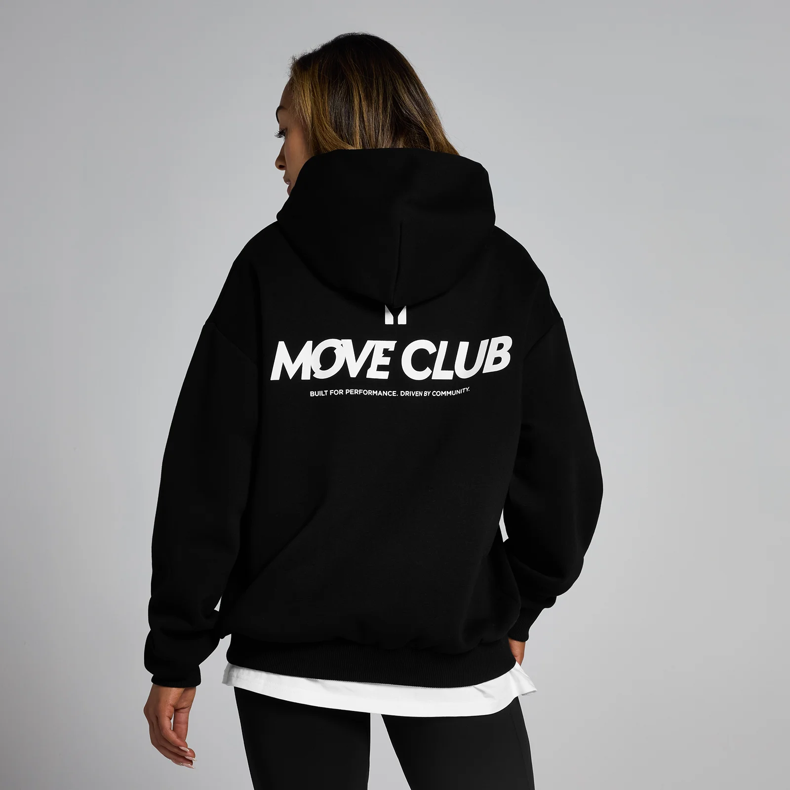 Bluza unisex z kapturem z kolekcji Move Club MP – czarna - XXL-XXXL Obraz 1