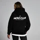 Bluza unisex z kapturem z kolekcji Move Club MP – czarna