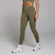 Damskie legginsy z kieszeniami z kolekcji Active MP – Khaki