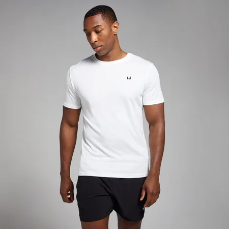 Męski T-shirt treningowy z kolekcji Active Grid MP – biały