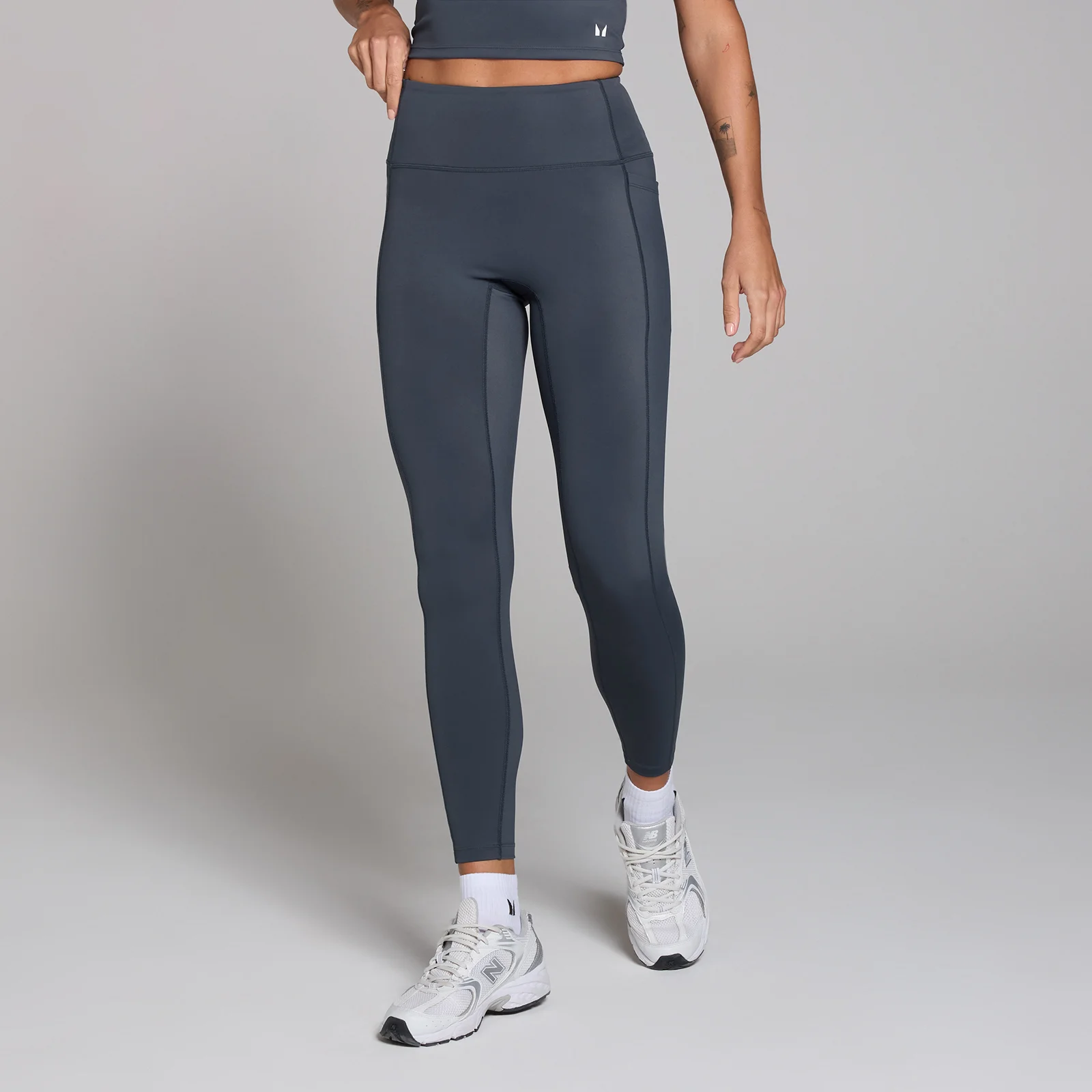 Damskie legginsy z kieszeniami z kolekcji Active MP – Midnight Blue - L Obraz 1