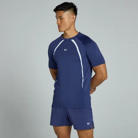 Męski T-shirt ze wstawkami z kolekcji Tempo MP – Dusk