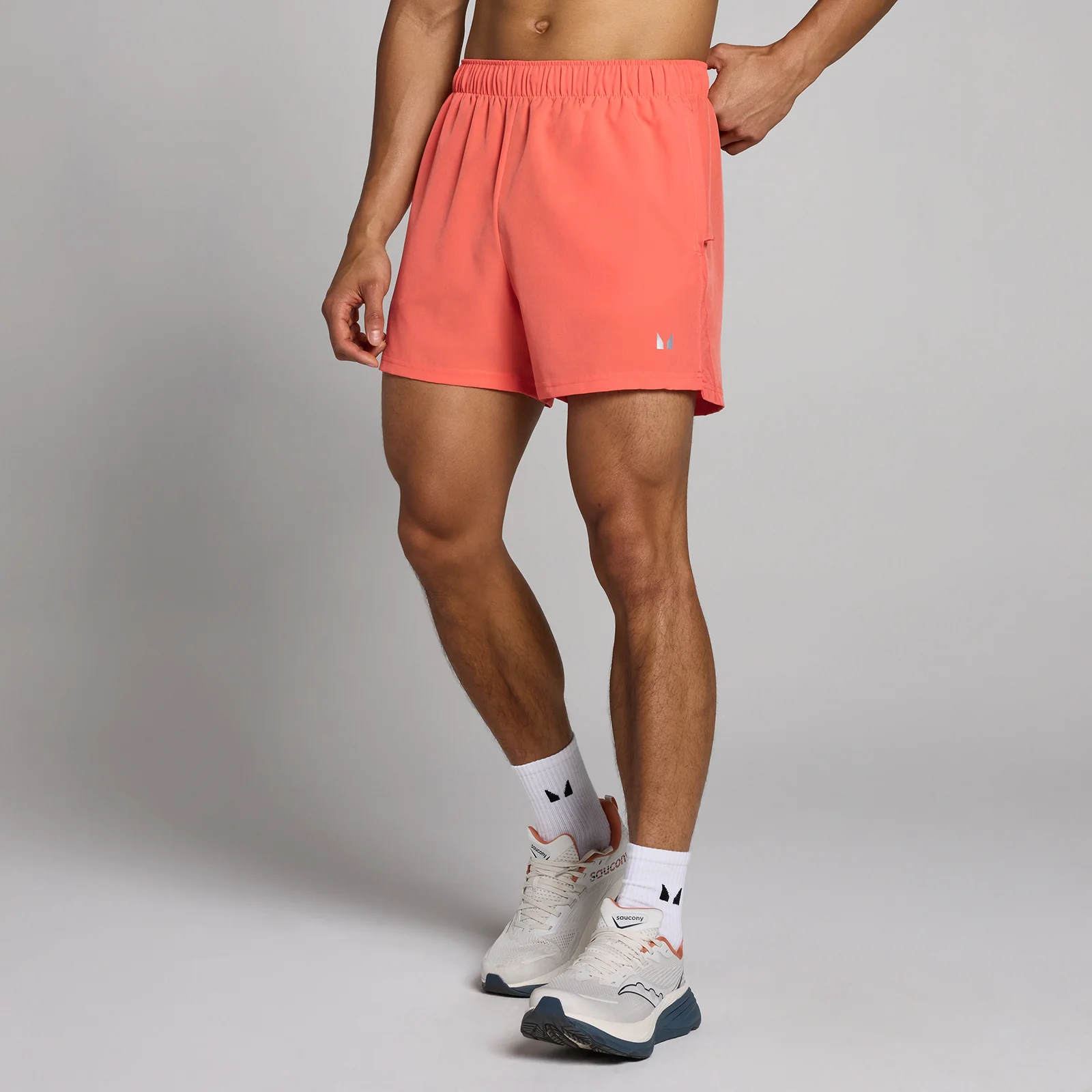 Męskie spodenki o wewnętrznej długości nogawki ok. 13 cm z kolekcji Tempo MP – Coral Red - XL Obraz 1