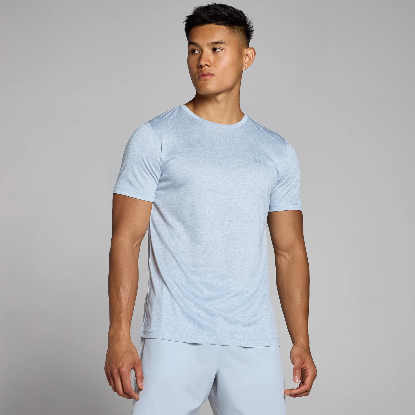 Męski melanżowy T-shirt z kolekcji Tempo MP – Ice Grey - XS Obraz 1