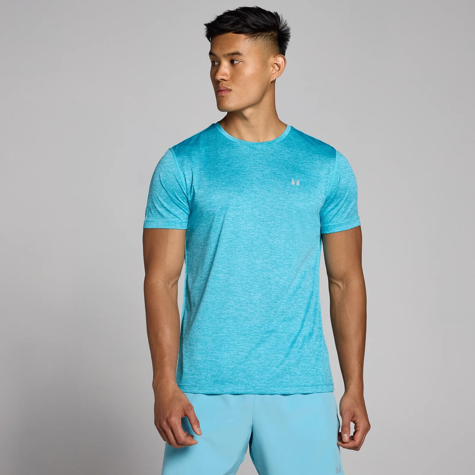 Męski melanżowy T-shirt z kolekcji Tempo MP – Cyan - M Obraz 1