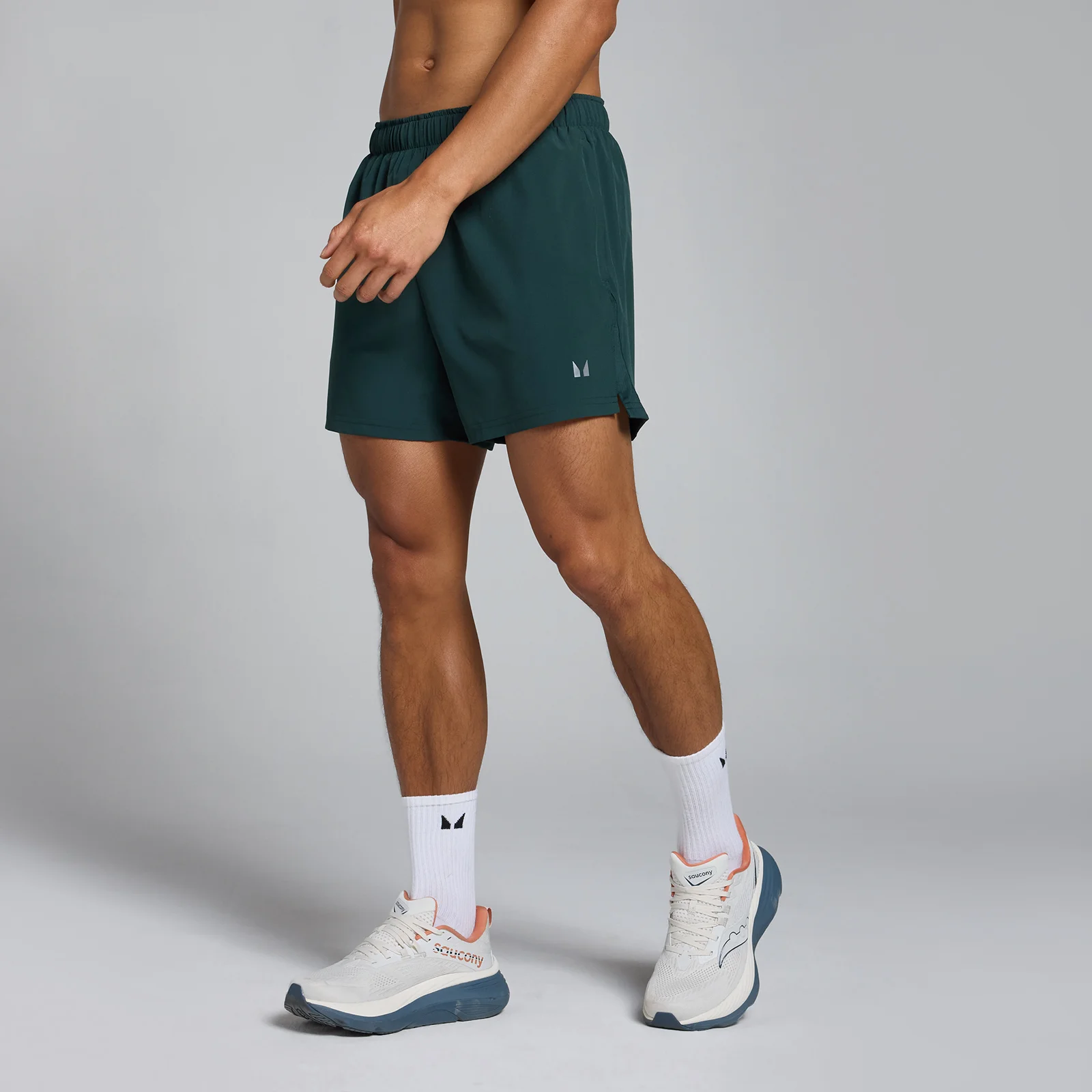 Męskie spodenki o długości wewnętrznej nogawki ok. 13 cm z kolekcji Tempo MP – Deep Green - XS Obraz 1