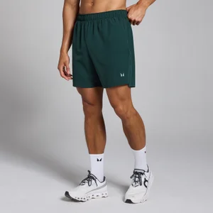 Męskie spodenki o długości wewnętrznej nogawki ok. 18 cm z kolekcji Tempo MP – Deep Green - Size XS