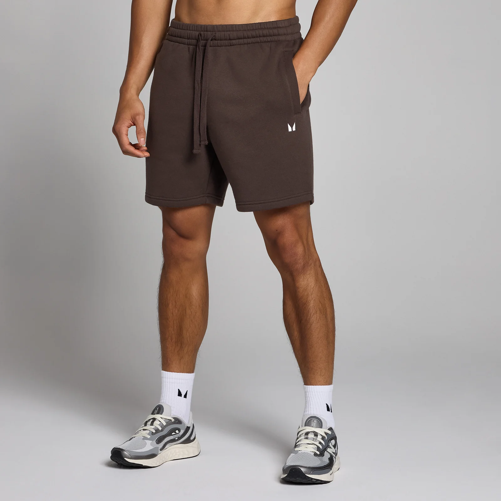 Męskie spodenki dresowe z kolekcji Rest Day MP – Chocolate - XS Obraz 1