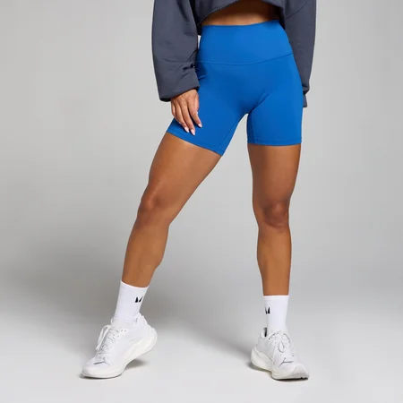 Damskie spodenki z wysokim stanem z kolekcji Tempo MP – True Blue