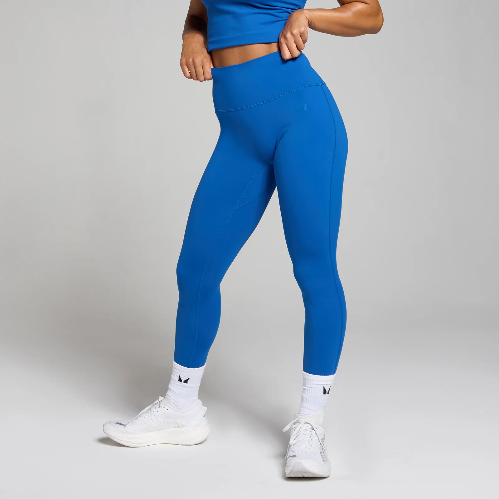 Damskie legginsy z wysokim stanem z kolekcji Tempo MP – True Blue - L Obraz 1