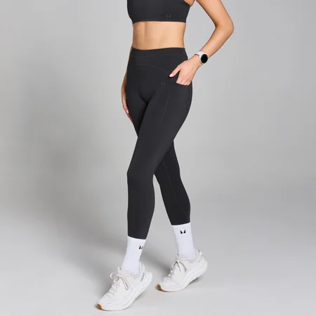 Damskie legginsy z kieszeniami z kolekcji Velocity MP – czarne