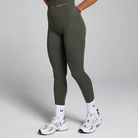 Damskie legginsy z wysokim stanem z kolekcji Tempo MP – Night Grey