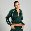 Damska trykotowa kurtka sportowa z kolekcji MP – Dark Emerald