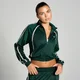 Damska trykotowa kurtka sportowa z kolekcji MP – Dark Emerald
