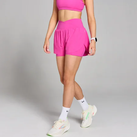 Damskie plisowane spodenki do biegania z kolekcji Velocity – Violet Pink