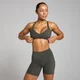 Damski stanik sportowy ze skręcanym tyłem z kolekcji Tempo MP – Night Grey