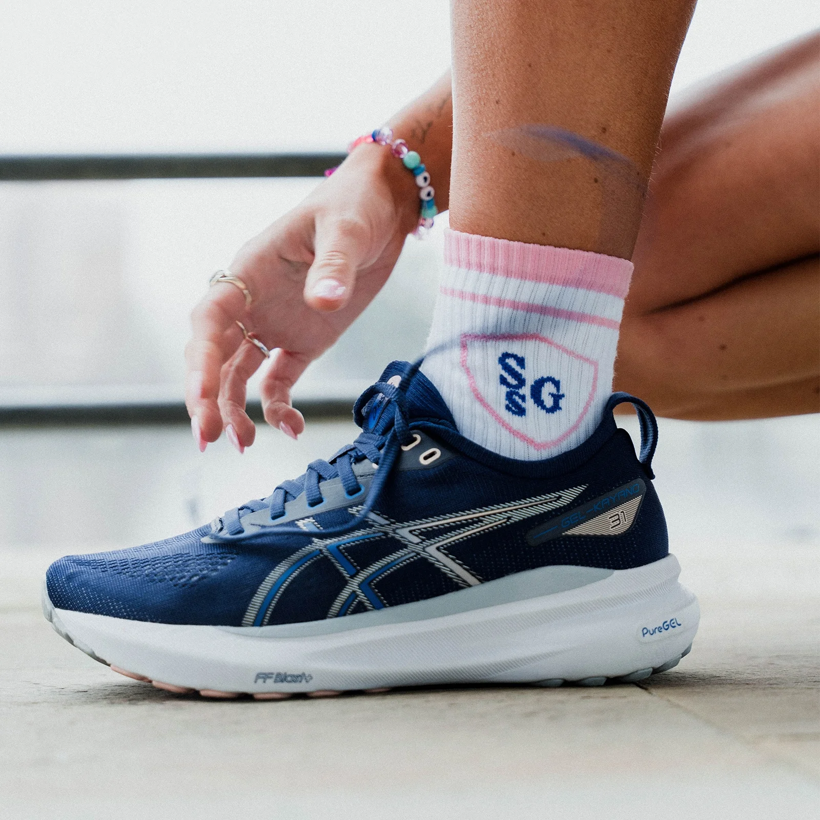 Skarpetki za kostkę z kolekcji Strong Girl Society MP (1 para) – białe - UK 2-5 Obraz 1