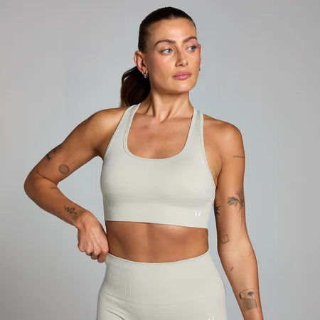 Damski bezszwowy stanik sportowy z kolekcji Shape MP – Ash