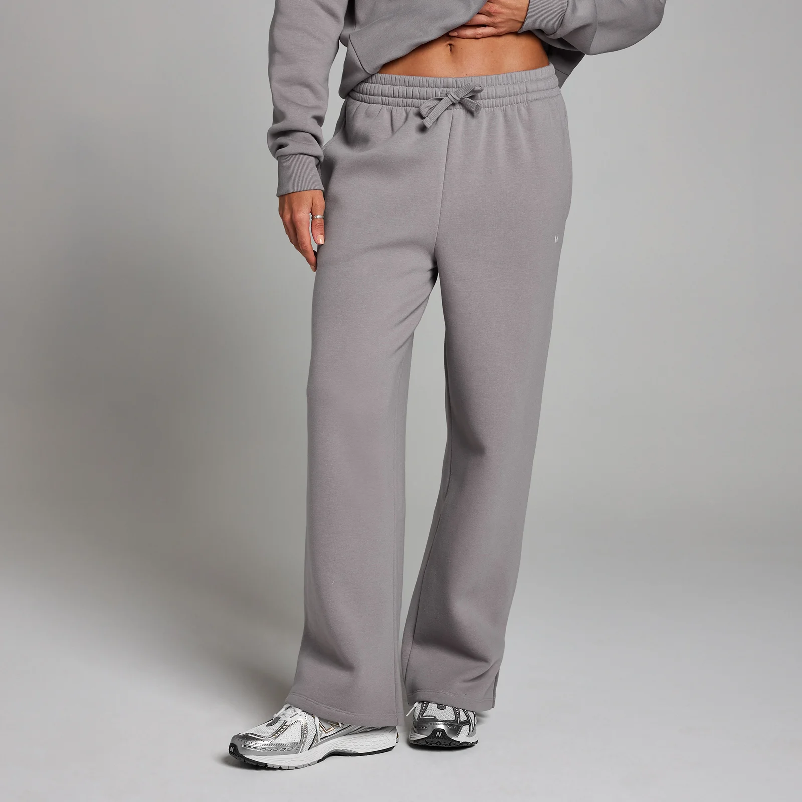 Damskie joggery o prostych nogawkach z kolekcji Basics MP – Mushroom - XL Obraz 1