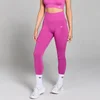 Damskie bezszwowe legginsy z marszczeniem na pośladkach z kolekcji Tempo MP – Violet Pink