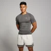 Bezszwowa Koszulka Męska MP Tempo Pillar Graphic - Żelazny Szary