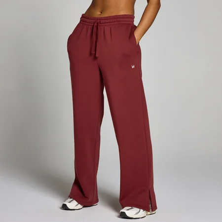 Damskie joggery z prostymi nogawkami z kolekcji Basics MP – Cherry