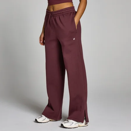 Damskie joggery z prostymi nogawkami z kolekcji Basics MP – Deep Berry