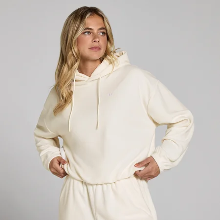 Damska bluza polarowa z kapturem z kolekcji MP – Soft Cream