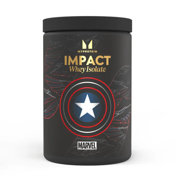 Impact Whey Isolate — Kapitan Ameryka — smak waniliowo-malinowy