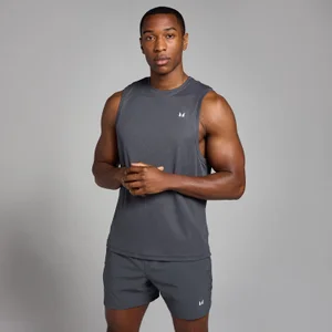 Męska koszulka treningowa bez rękawów z kolekcji Active Grid MP – Dark Grey - Size XS