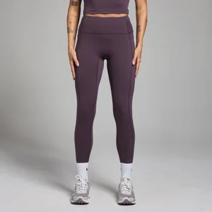 Damskie legginsy z kieszeniami z kolekcji Active MP – Deep Purple - Size XS