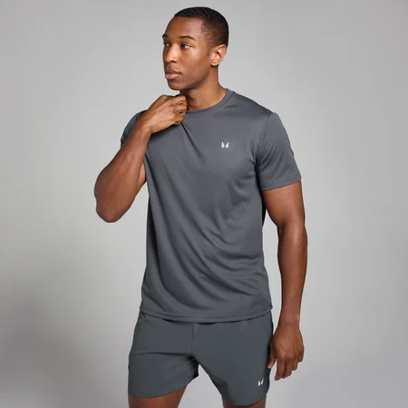 Męski T-shirt treningowy z kolekcji Active Grid MP – Dark Grey