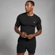 Męski T-shirt bezszwowy z kolekcji Active MP – czarny