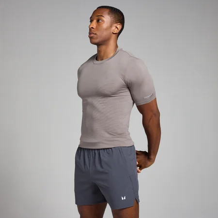 Męski T-shirt bezszwowy z kolekcji Active MP – Cool Grey