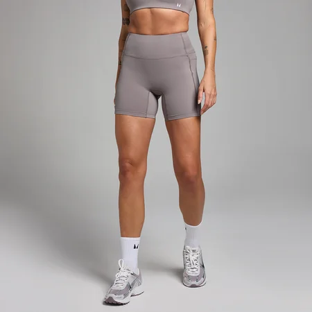 Damskie spodenki rowerowe z kieszeniami z kolekcji Active MP – Cool Grey