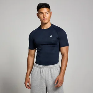 Męski bezszwowy T-shirt z grafiką z kolekcji Tempo MP – Navy - Size L