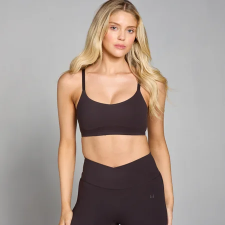 Damski stanik sportowy z kolekcji Tempo MP – Cocoa