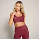 Połyskliwy stanik sportowy z kolekcji MP × Tatiana – Burgundy