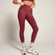 Połyskliwe legginsy z wysokim stanem z kolekcji MP × Tatiana – Burgundy