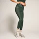 Połyskliwe legginsy z wysokim stanem z kolekcji MP × Tatiana – Deep Green