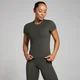 Damski T-shirt z krótkim rękawem o dopasowanym kroju z kolekcji Tempo MP – Night Grey