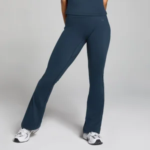 Damskie legginsy z rozszerzanymi nogawkami z kolekcji Tempo MP – Dark Sapphire - Size XS