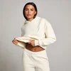 Damska bluza oversize z kapturem z kolekcji Basics MP – Soft Cream
